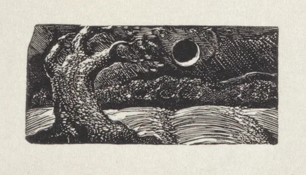 または吹く風または花の生えた生け垣のパス、1821年（木の彫刻）